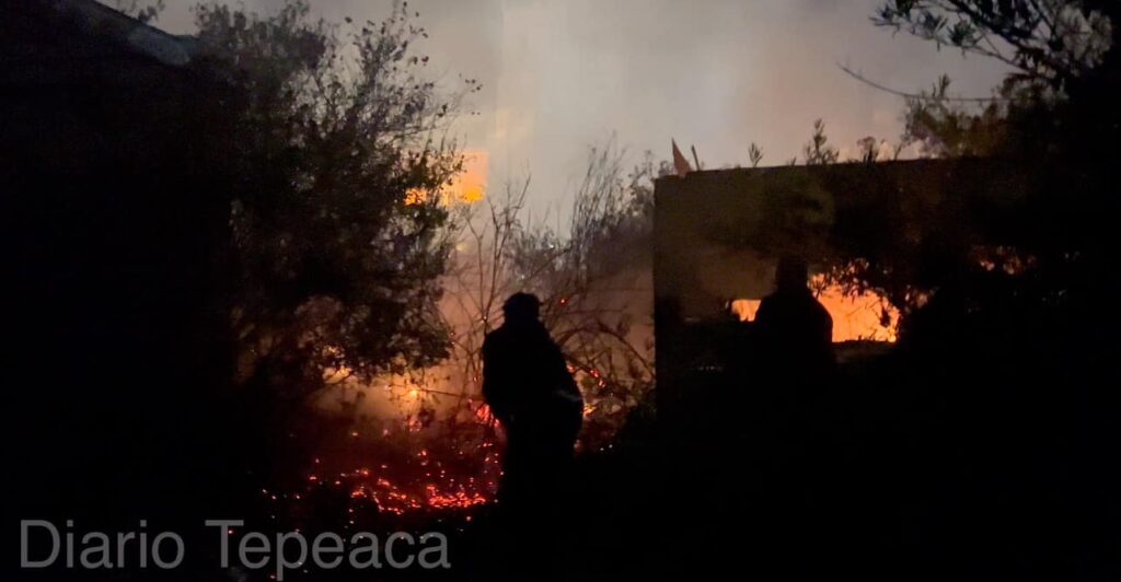 Incendio en Tepeaca